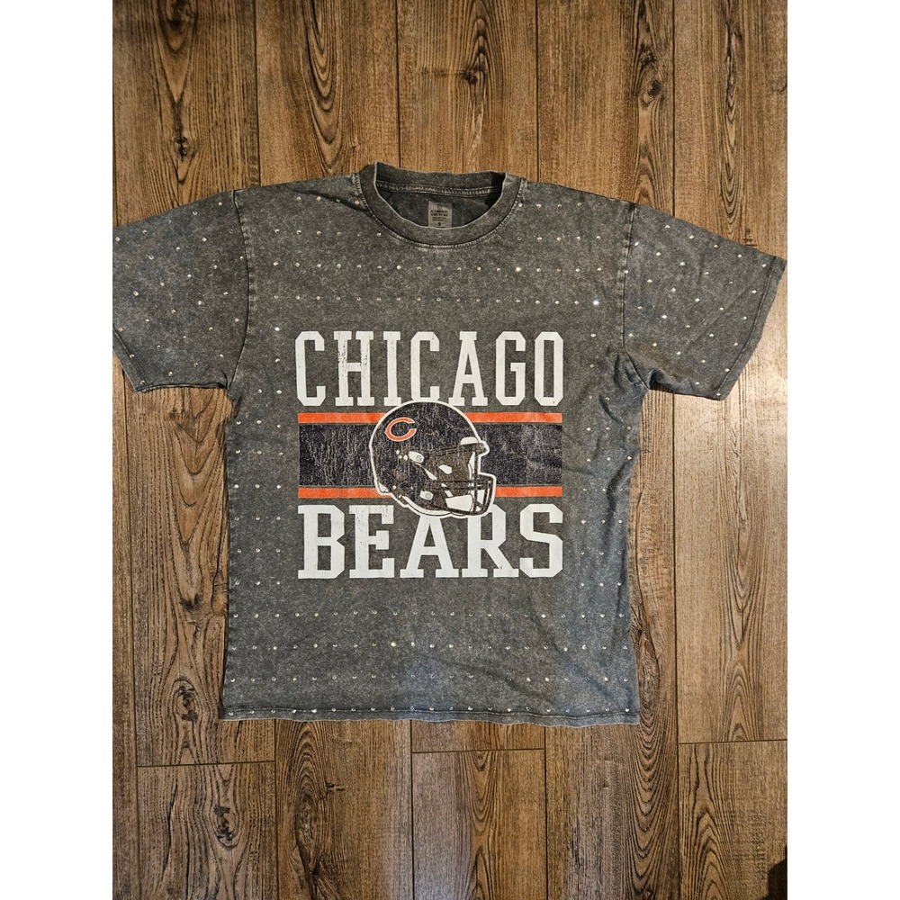 Chicago Bears Gameday Couture Women's Rhinestone T-Shirt Size S